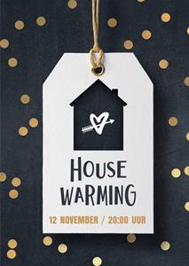 Luckz Hippe housewarming uitnodiging