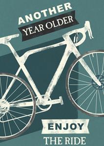 Greetz  Verjaardagskaart - fiets