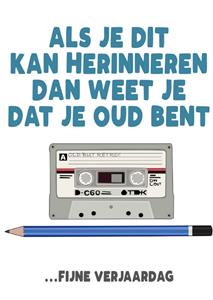 Filthy Sentiments  Verjaardagskaart - cassette