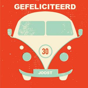 Greetz  Verjaardagskaart - busje met naam