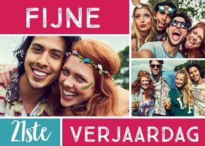 Greetz  Verjaardagskaart - fotokaart met leeftijd