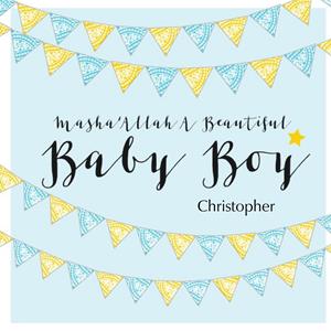 Eastern Print Studio  Geboortekaart - Baby Boy