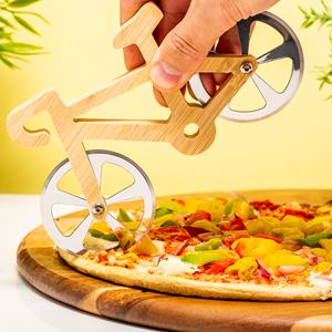 Winkee Houten Fiets Pizzasnijder