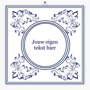 Tegeltje.nl Delfts Blauw tegeltje koninklijk