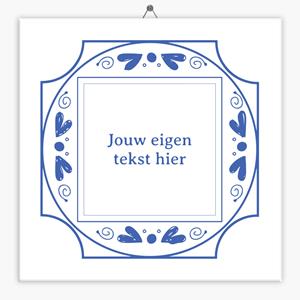 Tegeltje.nl Delfts Blauw tegeltje hartje