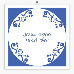 Tegeltje.nl Delfts Blauw tegeltje rond