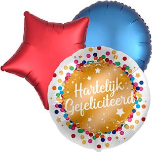 DeBallonnensite Ballon toefje Hartelijk Gefeliciteerd