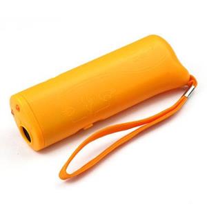 Geeek Ultrasone Hondentrainer / Hondenverjager LED verlichting Geel