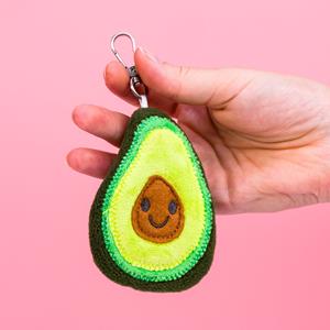 Bitten Knuffel Sleutelhanger - Avocado