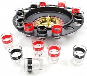 Geeek Party Drink Roulette met 16 Glaasjes - Drankspel