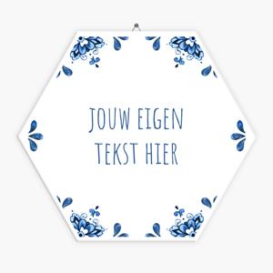 Tegeltje.nl Zeshoekig (hexagon) tegeltje maken