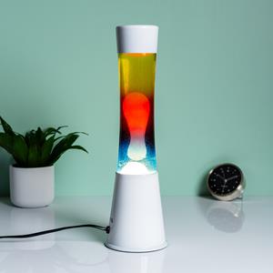 Fisura Lavalamp Wit Met Drie Kleuren Vloeistof