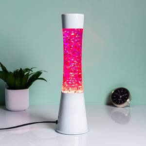 Fisura Lavalamp Wit Met Glitterhartjes