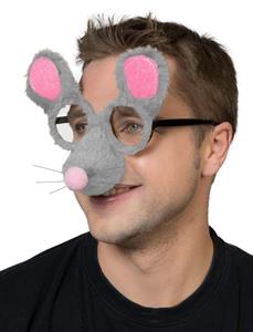Leuke fantasie bril muis met neus en oren