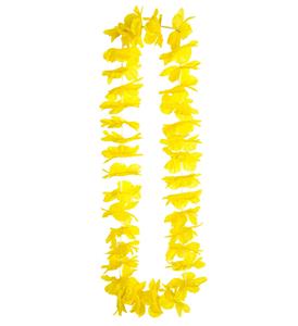 Carnavalsaccessoires: Hawaii ketting geel