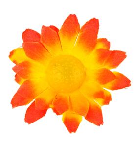 Decoratieve Madeliefjes bloemen oranje geel 20 stuks