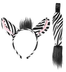 Leuke zebra staart met diadeem