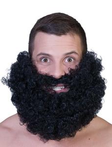 Leuke zwarte krul baard Herman