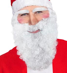 Baard kerstman met snor voor een zachte prijs