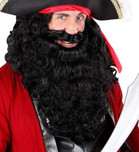 Zwarte feestbaarden voor carnaval