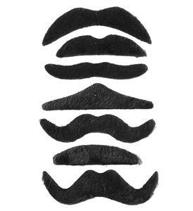 Diverse opplak snorren set