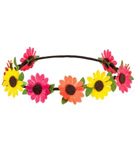 Bloemen hoofdband met veel kleur