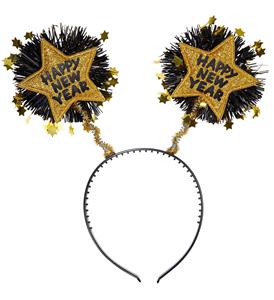 Feestartikelen: Gouden hoofdband happy new year