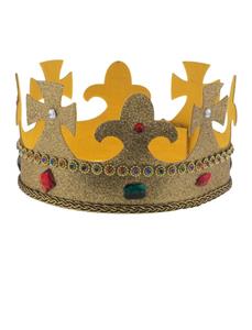 Leuke gouden kroon met glitters