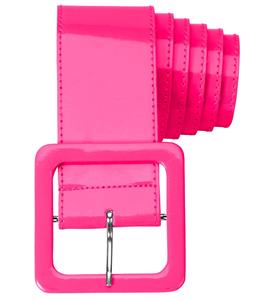 Mooie riem vinyl in de kleur neon roze