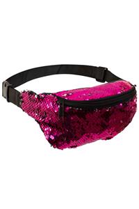 Leuk heuptasje roze pailletten