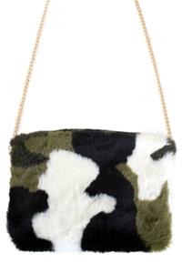 Tas camouflage print pluche