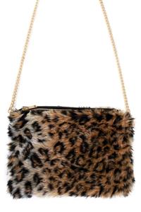 Tas panter print pluche