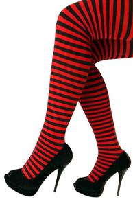 Panty streep rood/zwart one size