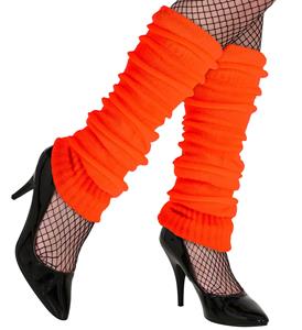 WK neon oranje beenwarmers voor supporters