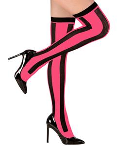 Zwart met roze sexy kousen 70den