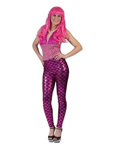 Mooie roze legging voor de zeemeermin