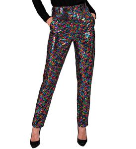 Mooie paillettenbroek dames Mara meerkleurig voor een discofeest
