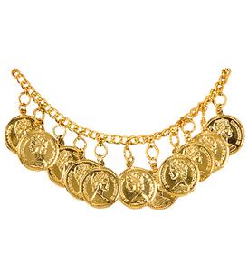 Enkelband met gouden penningen voor zigeunerinnen