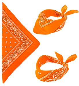 Oranje zakdoek bandana