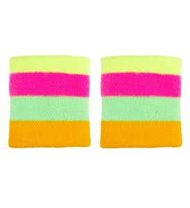 Seventies polsarmbanden in neon kleuren