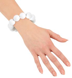 Witte kralen armbanden voor party's