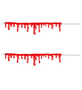 Accessoires voor Halloween armband van bloeddruppels