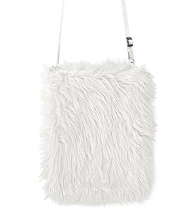 Leuke witte pluche handtas