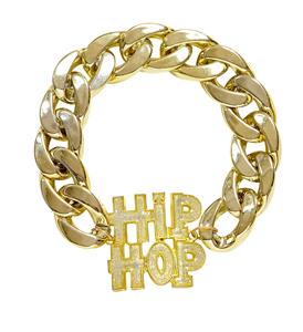 Gouden bling bling hiphop armbandjes