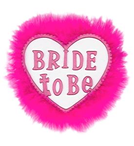 Carnavalsartikelen: Bride to be broche voor vrijgezellenavonden