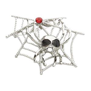 Accessoires voor Halloween broche spinneweb met spinnen