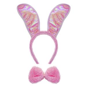 Leuke roze bunny set 3 delig in pink