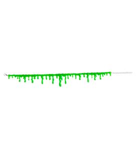 Halsband voor Halloween choker groene slijm