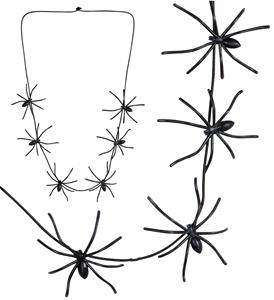 Accessoires voor Halloween spinnen ketting 60cm