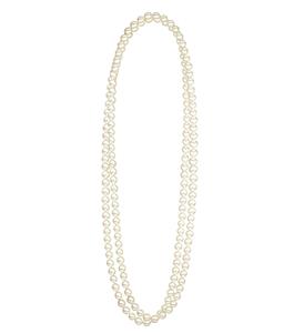 Carnavals-sieraden: Lange parelketting voor carnaval